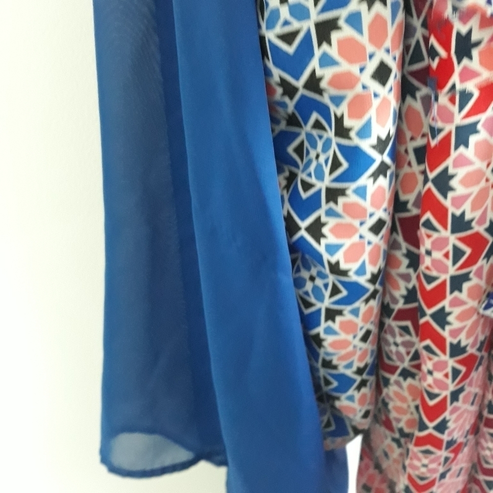 Vince Camuto Maxi Dress Sleeveles Elasticized Waist lined Floral Multico… - Picture 10 of 13